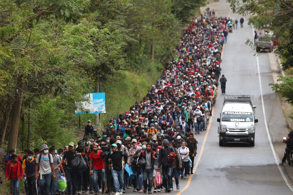 APTOPIX Guatemala Honduras Migrants